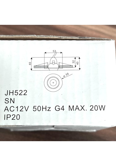 Jüpiter Jh 522 Sıva Altı Gömme Spot - Krom