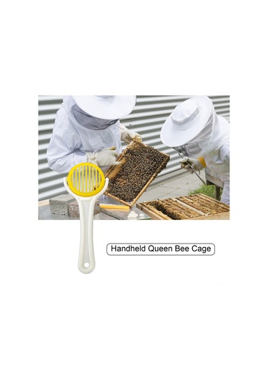 Hangfox Sarı Plastik Arı Kraliçe Tutucu, 2 Adet, Kolay Kullanım, Arıcılık Aracı, Uygun Ve Güvenli
