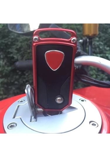 Gateesat Ducati Mts1200 Multistrada 1260 950 2010-2024 Motorcycle Cnc Anahtarlık Kılıfı Gri