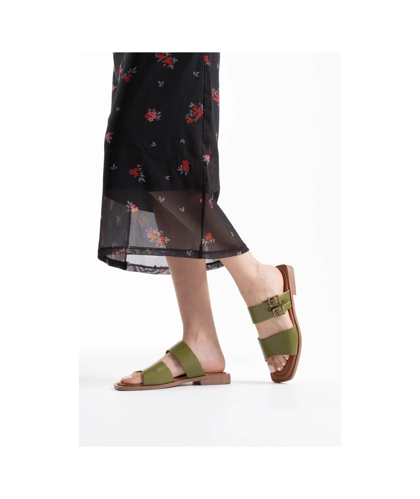 Kocadal Kocadal Alessi Haki Yeşili Hakiki Deri Terlik Muhtelif