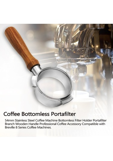 Pazly Paslanmaz Çelik Kahve Makinesi Dipsiz 54 Mm Filtre Tutucu - Çok Renkli Çok Renkli