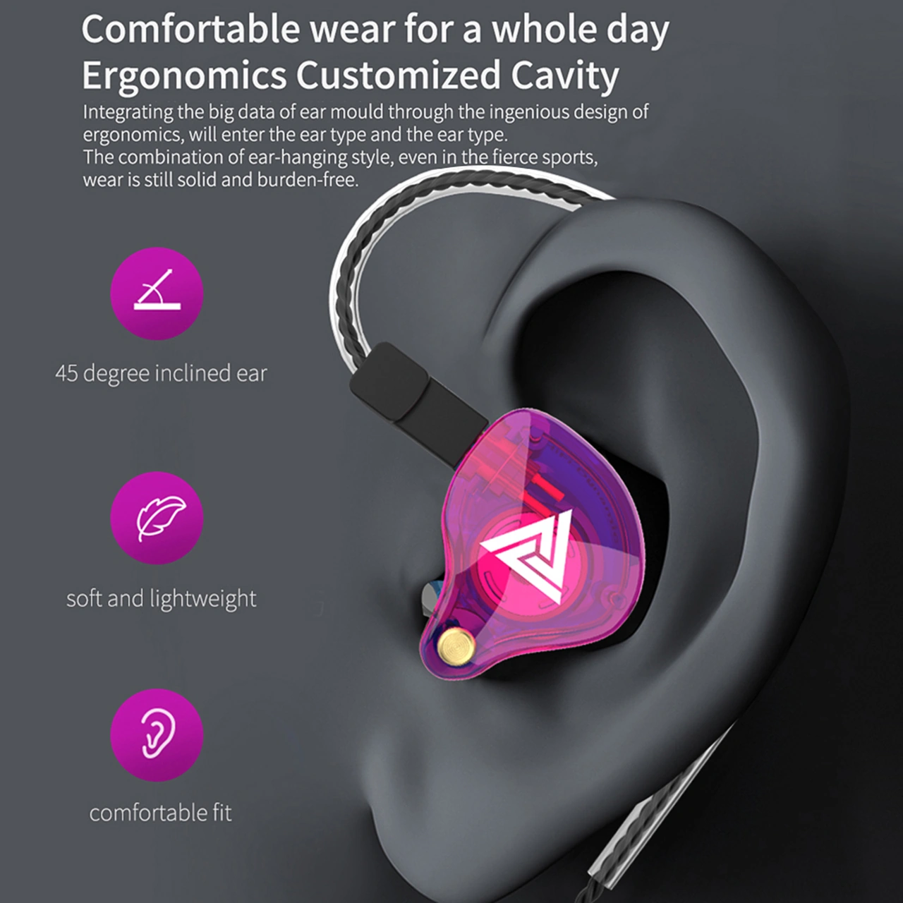 Moveevo Qkz Vk4 Hareketli Bobin Kulaklık 3.5mm Altın Kaplı Plug, 0.75mm İki İğne, Kablolu Kumandalı Mikrofonlu, Spor İçin Uygun, 1.2m Çabuk Tak-çık Kablolu Bobinli Kulaklık Moveevo Qkz Vk4 Hareketli Bobin Kulaklık 3.5mm Altın Kaplı Plug, 0.75mm İki İğne, Kablolu Kumandalı Mikrofonlu, Spor İçin Uygun, 1.2m Çabuk Tak-çık Kablolu Bobinli Kulaklık