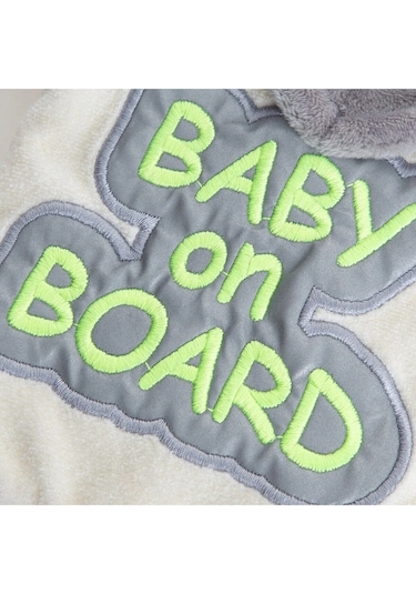 Babyjem Reflektörlü Arabada Bebek Var Aparatı Kahve