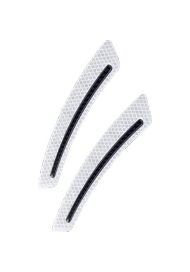 Novahub Beyaz Pratik Araba Çamurluk Etiketi Çarpışma Önleyici Yüksek Parlaklık Uyarısı