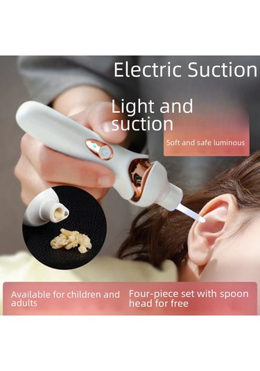 Geeroyoo Yetişkin Ve Çocuklar İçin Led Işıklı Elektrikli Kulak Temizleme Aleti - Pilli 2. Nesil Profesyonel Kulak Kepeği Temizleyici Seti