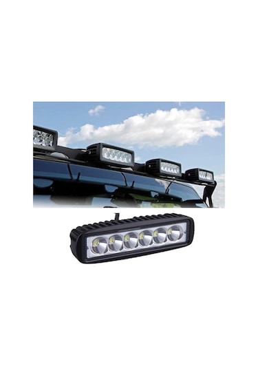 6 Led 18 W Off Road Gündüz Farı Sis Farı Yayıcı Delici Off Road