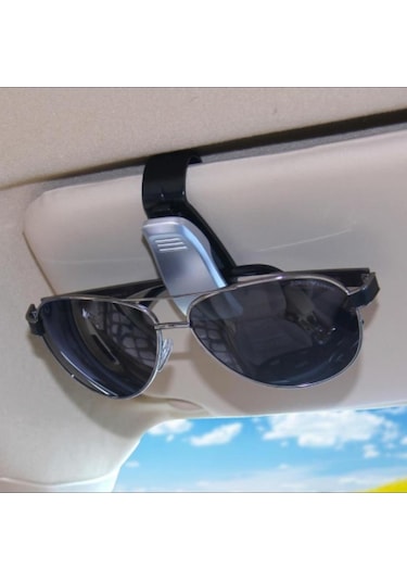 Oto Araç Içi Mandallı Gözlük Tutucu Tutacağı Gözlük Klipsi Tek (455327495)