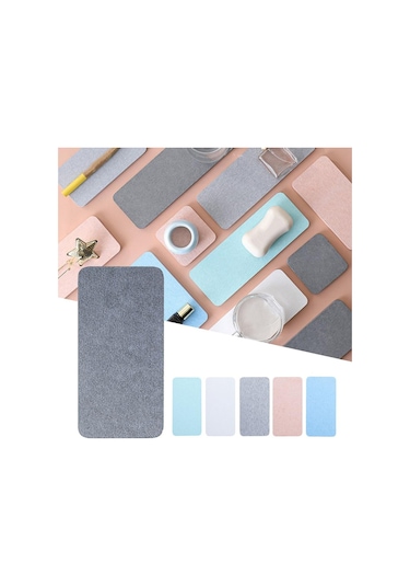 Yeşil 6.29 3.15 İnç Taş Tepsi Pembe/mavi/yeşil Su Emici Yeşil