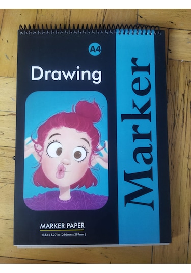 Koala Çizim Defteri Marker Çizim Defteri A4 Beyaz