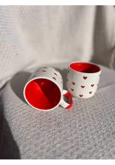 El Yapımı Seramik Kupa, Mug, Türk Kahvesi Bardağı
