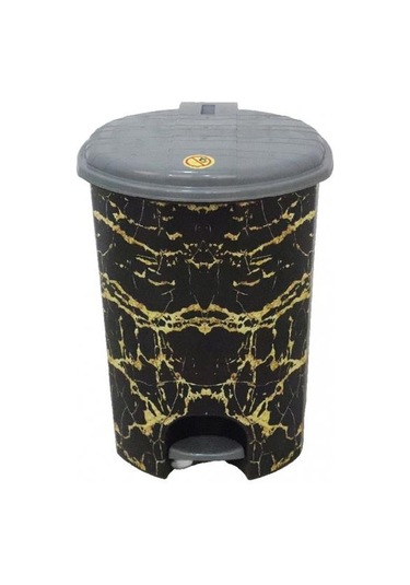 Sağlam Plastik Desenli Pedallı Çöp Kovası 2 Nolu İç Kovalı 11 Lt Diğer