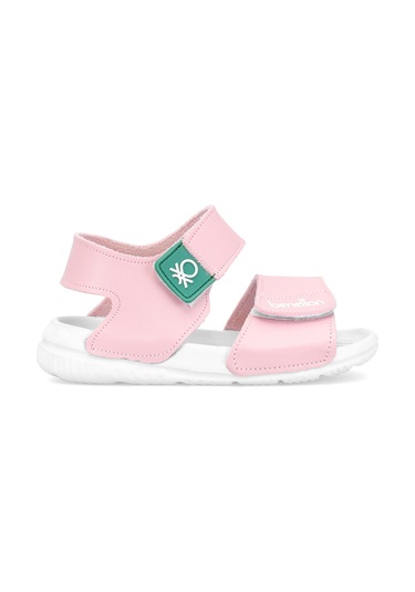 Benetton Bn-1252 Bebe Kız Çocuk Sandalet Pudra Pudra