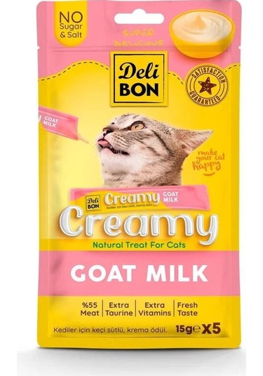 Delibon Creamy Ödül Maması Keçi Sütlü 15gr 5li Paket