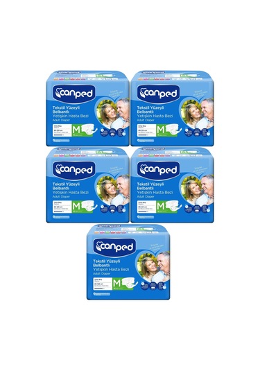 Canped Hasta Bezi Yetişkin Bel Bantlı Tekstil Yüzey M-orta Boy 90 M