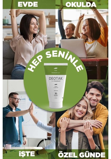 Deotak Plus Ekstra Koruma 7 Güne Kadar Etkili Krem Deodorant 35 ML x 2 Adet