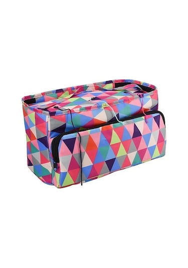 İplik Organizatör Sarsıntıya Dayanıklı Taşınabilir 600d Oxford Kumaş Moda El Tığ Işi Örgü Çanta Yün Çok Renkli Çok Renkli