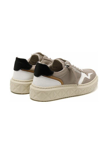 Sneaker Günlük Kadın Mar-25y-209-8856 John May Vizon Cilt Bej Vizon