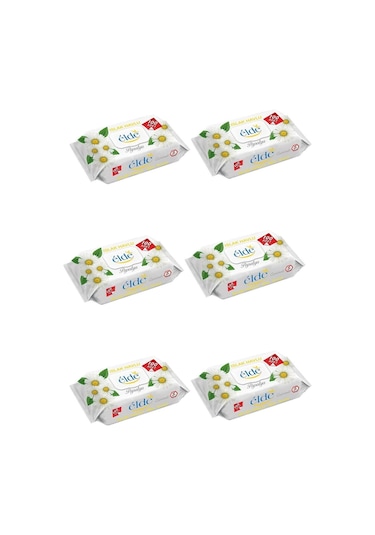 Elde Islak Havlu Papatya 100lü x 6 adet