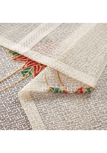 Homyl Sonbahar Tatil Mutfak Için Yılbaşı Masa Örtüsü Çok Renkli