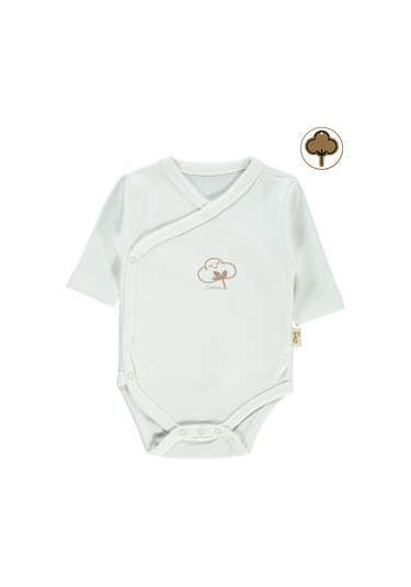 Civil Baby Bebek Organik Çıtçıtlı Badi 0-6 Ay Ekru