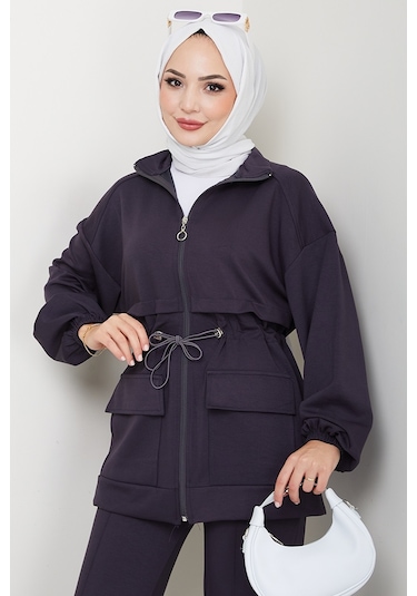 Kapak Cepli Oysho İkili Takım 1652 - Antrasit Antrasit