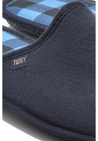 Twigy Pro Kare Erkek Ev Terliği Lacivert 41/46 Lacivert