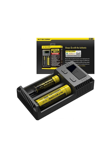 Nitecore New i2 Pil Dolum Kiti (intellicharger) Siyah