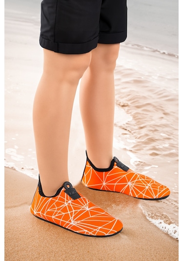 Kiko Kids Prizma Havuz Plaj Erkek Çocuk Deniz Ayakkabısı 7515 Turuncu - Beyaz Turuncu - Beyaz Beyaz - Turuncu