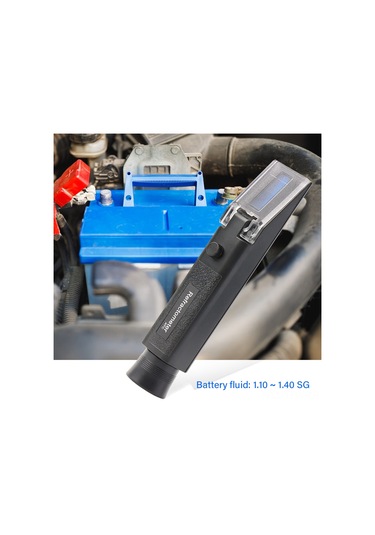 Tenfowee El Tipi Portatif Çelik Kristal Refraktometre - Antifriz Donma Noktası, Ürea Konsantrasyonu, Akü Elektroliti Ve Fren Sıvısı Ölçüm Aracı 2 M