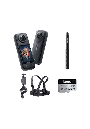 X5 Aksiyon Kamerası - Bisiklet Kiti 512 Gb Siyah