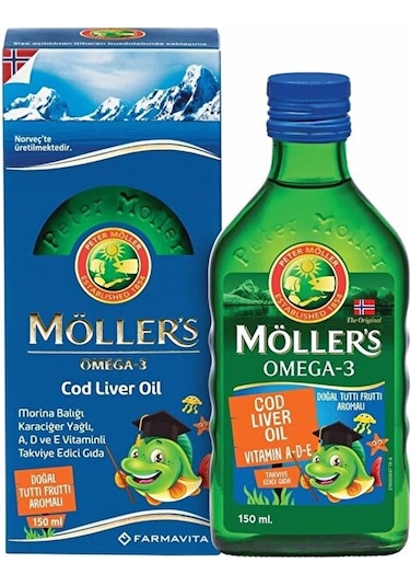 Möllers Omega 3 Tutti-frutti Aromalı Balık Yağı 150 Ml
