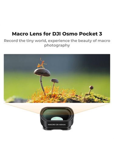 K&f Concept Magnetic 10x Makro Lens Djı Osmo Pocket 3 Combo Uyu