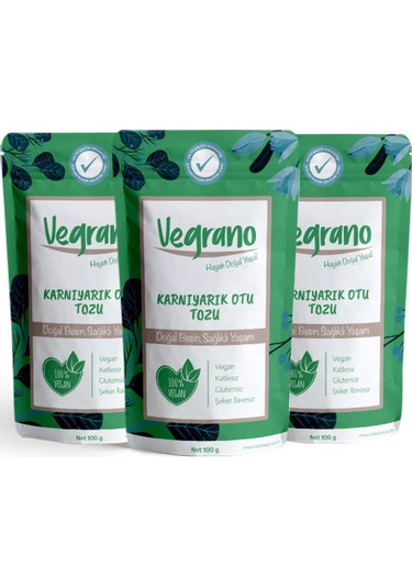 Vegrano Karnıyarık Otu Tozu 3 x 100 G