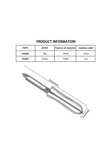 Tenfowee Ev Mutfak İçin Çelik Soğan Patates Kabuklayıcı - Çeşitli Sebzeler Ve Meyveler İçin Kolay Kullanım, Hafif Ve Dayanıklı Diğer