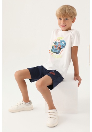 Rolypoly Rhio Krem Erkek Çocuk Bermuda Takım 5274-42974 Krem