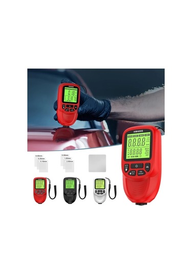 Honeybeeshop Hw400s Siyah Yüksek Hassasiyetli Kaplama Kalınlık Ölçer 0 2000μm Dayanıklı Abs Dijital Ekran Otomotiv Metal Kaplama Malzeme İncelemesi