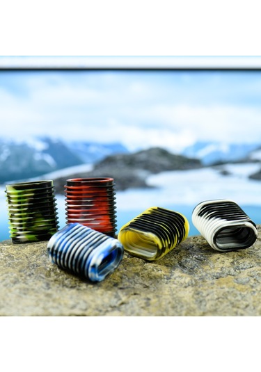 Gajeena 10 Adet Silikon Olta Makinesi Kolu Koruması - 5 Renk Seçeneği - 2.8x2.5x1.6cm Boyutunda