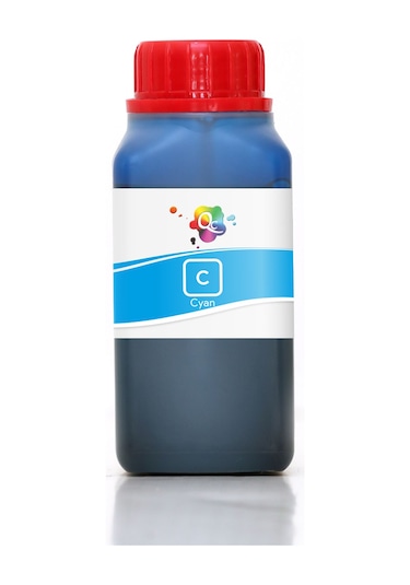 QC Canon CL-246XL Kartuş Mürekkebi 4 Renk 250ml C Cyan Mavi Dye
