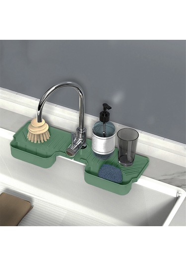 Mutfak Musluğu Emici Mat Lavabo Sıçrama Koruyucu Silikon Siyah Siyah Çok Renkli