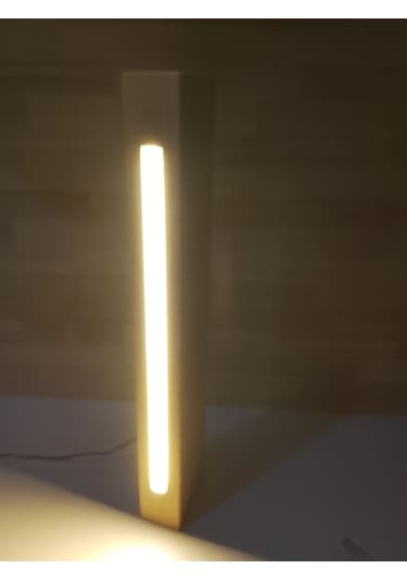 50' Lik Masif Ahşap Gece Lambası Ahşap