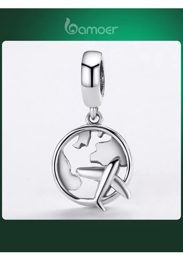 Bamoer Bileklik İçin Gümüş 925 Sılver . Ovallanmış Madalya 193277075