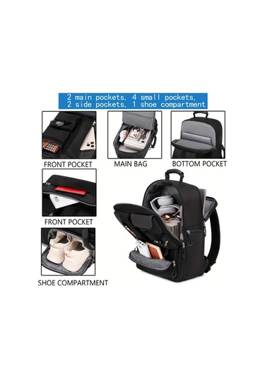 Xuweiwei 15.3 Inç Laptop Seyahat Sırt Çantası Silvery Gray Büyük Kapasiteli Ayakkabı Bölmeli Erkek Ve Kadın "value":"mavi"