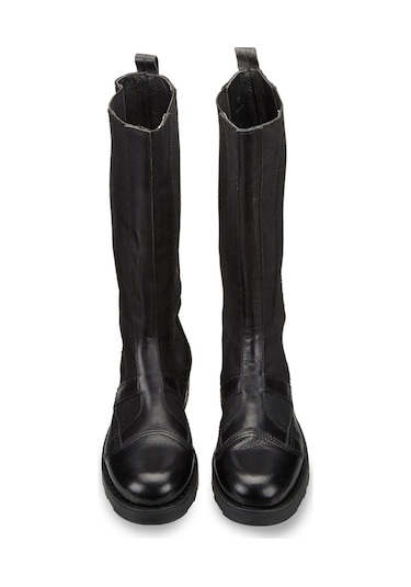 Çizme Kadın Oxw002600 Oxs Frank 0026 Boot D Nylon/leather Black Siyah