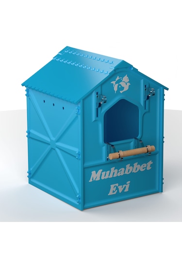 Plastik Kuş Yuvalığı Demonte 15x15x20 Mavi