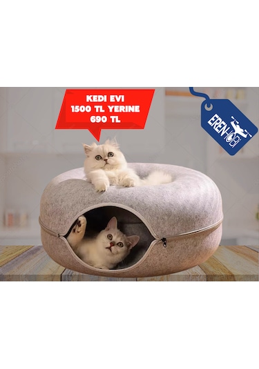 Erenhobi Keçe Kedi Evi 60 x 25 CM