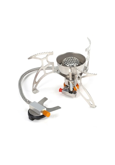 Maiyame Lixada Taşra Çalışır Çelik Kompakt Kamp Ocağı - Uzun Gaz Tankı Bağlantısı Ve Honeycomb Isıtıcı Kafa Çok Renkli