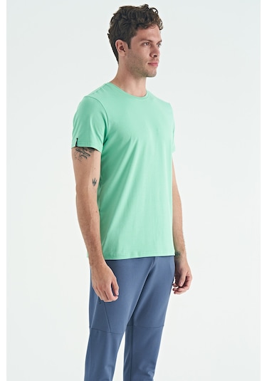 Air Jones Tommy Life Calvin Su Yeşili Basic Erkek T-shirt - 88245 SU YEŞİLİ