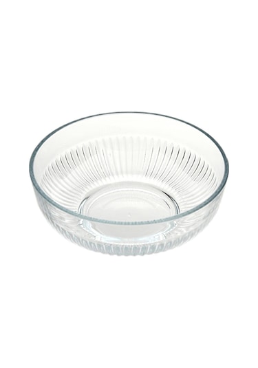 LAV Tokyo Cam Salata Kasesi Tekli Ekstra Büyük 2600 ml Yuvarlak (Sunum Kasesi , Hazırlık Kasesi)