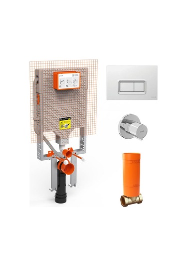 Vitra Vpro 800-1894 Asma Klozetler için Gömme Rezervuar Seti Krom