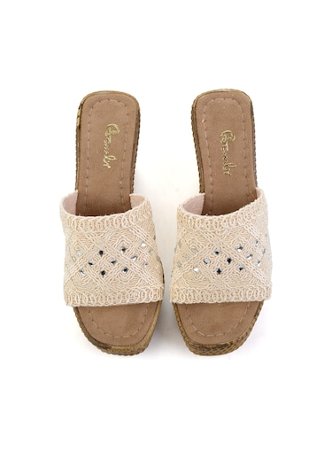 Beyaz Kadın Terlik K04823121787 Beyaz